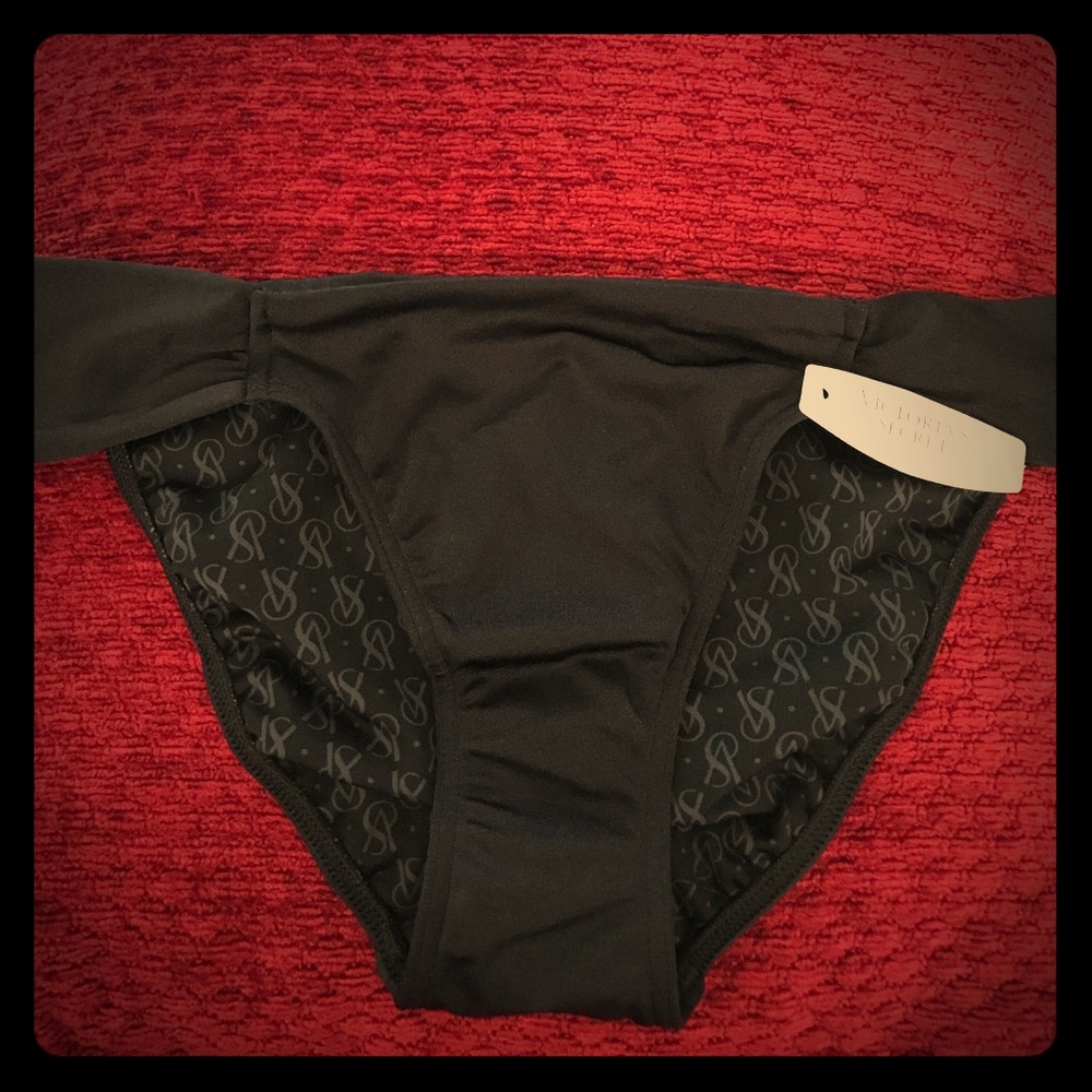 Victoria's Secret Black Low rise Bikini