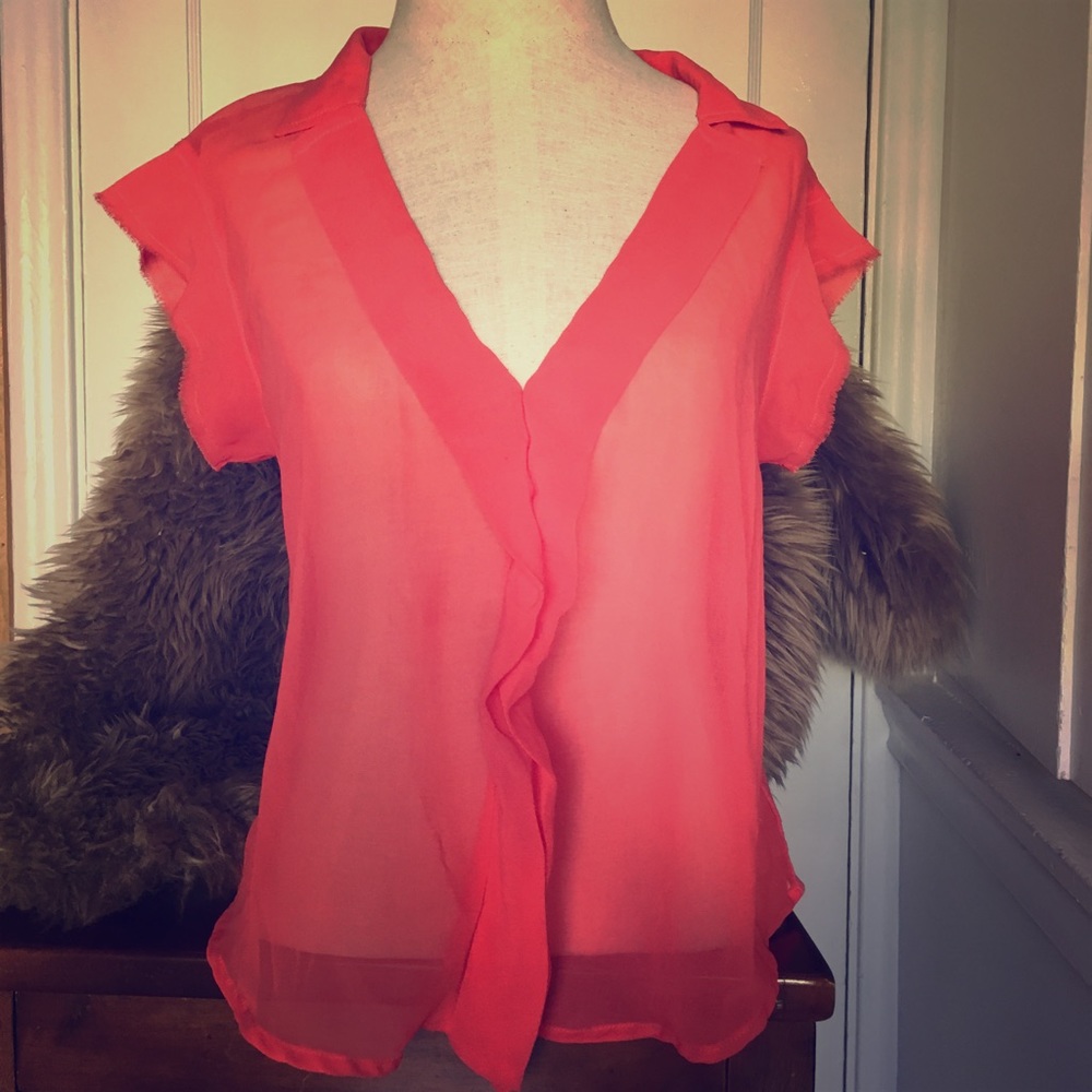Urban Outfitters Coral Top Size M