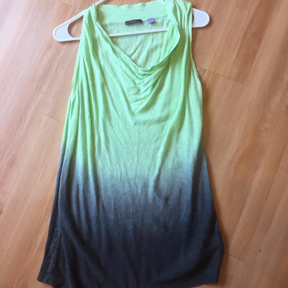 Cullen brand Linen Dip Dyed sleeveless top