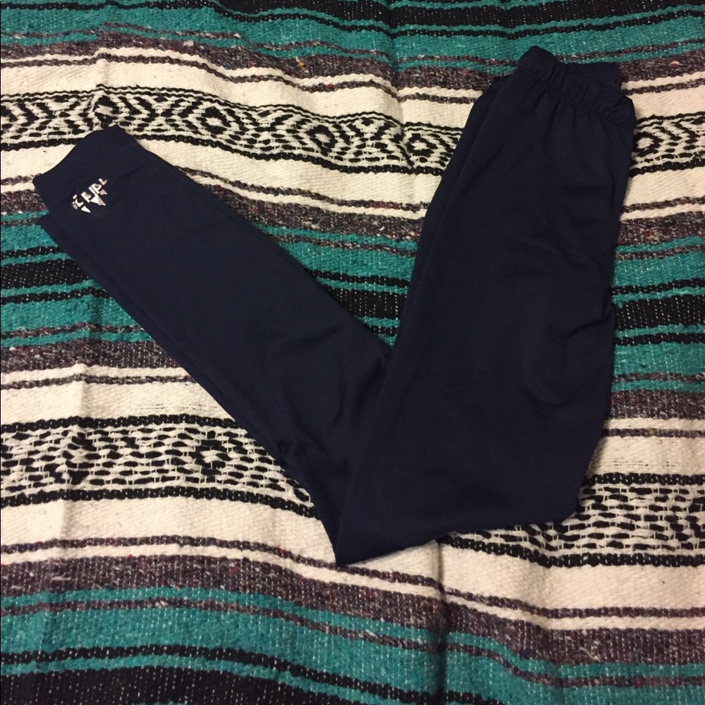 Women's Adidas Navy Full Length Leggings Sz Sm