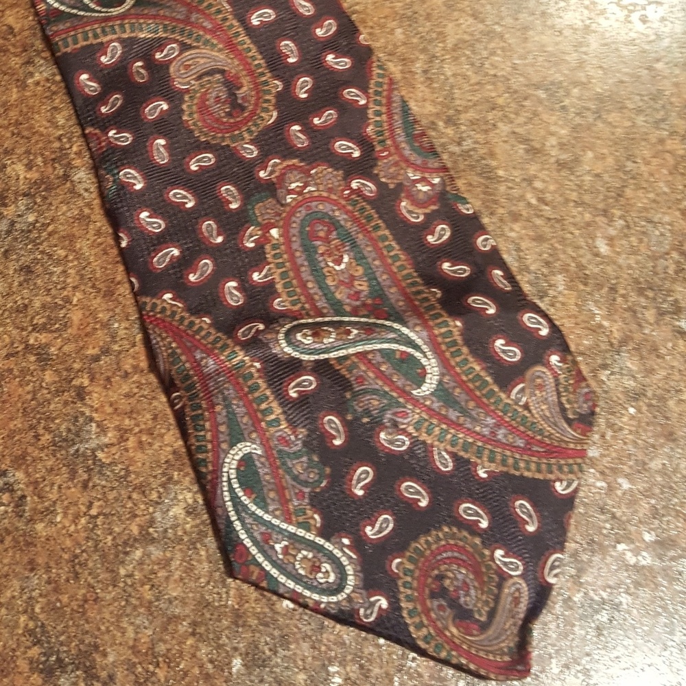 Paisley Gino Pompeii Silk Tie