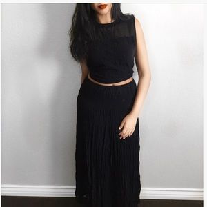 Black maxi dress