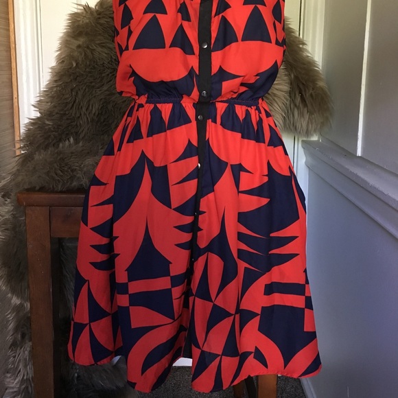 Urban Outfitters Geometric Dress Size L - Picture 2 of 4