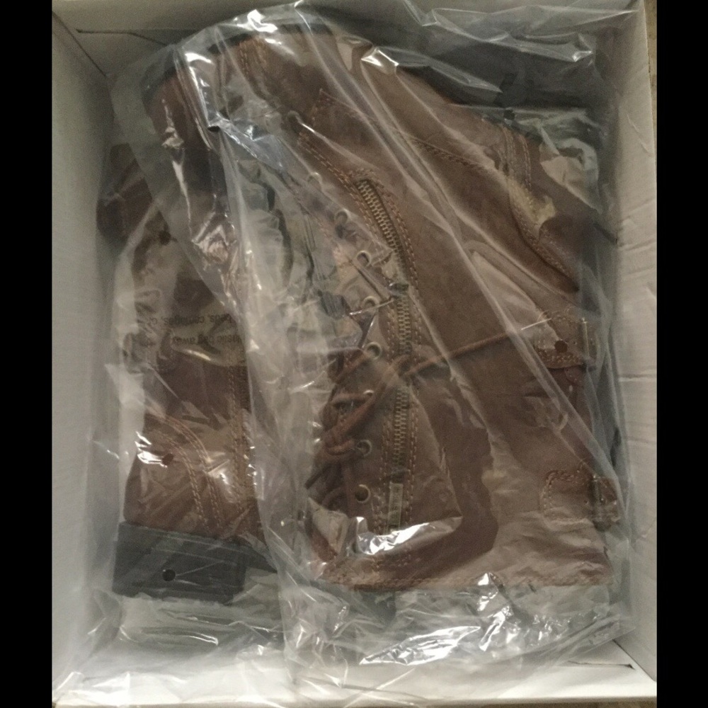 Brown Combat Boots