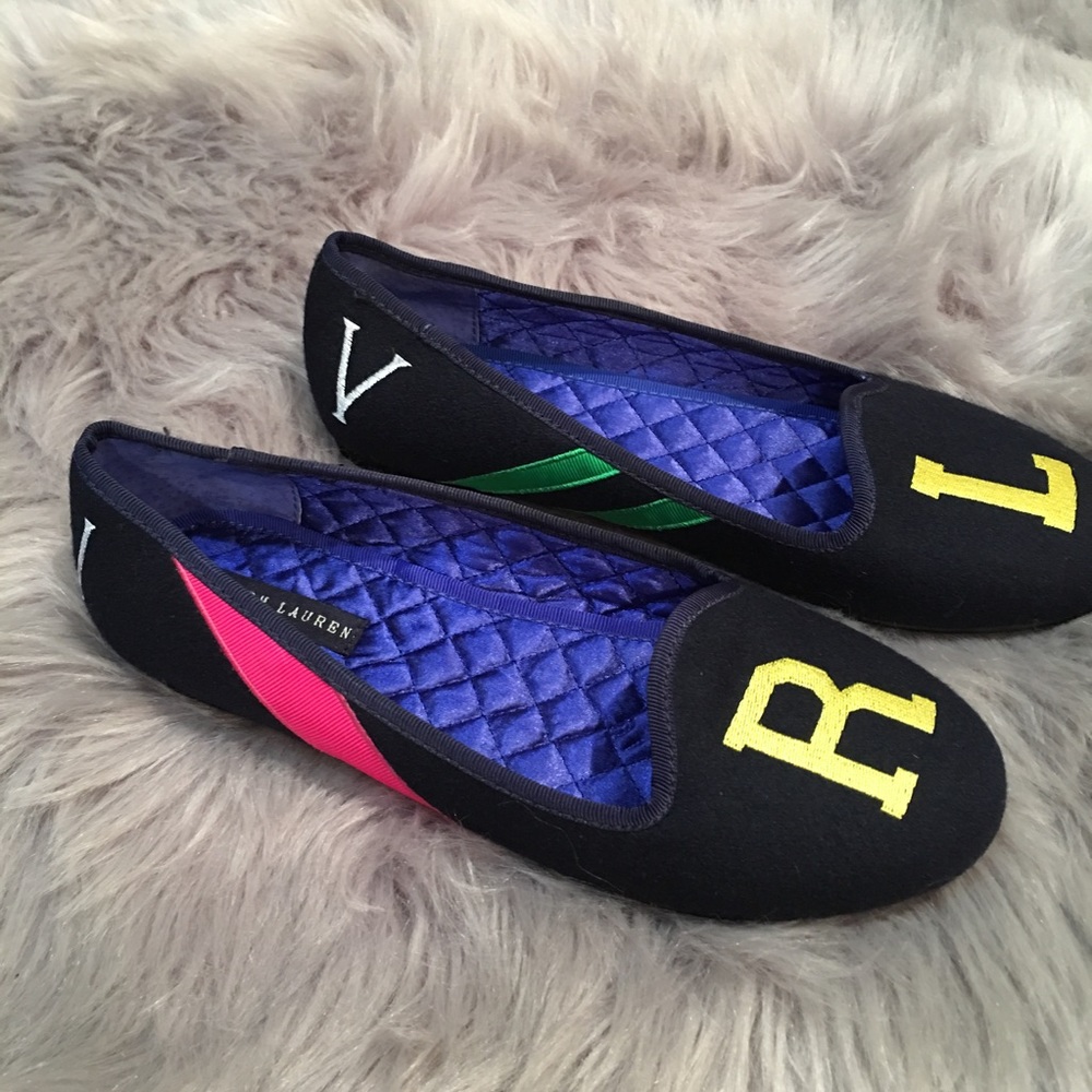 Polo Ralph Lauren shoes flats loafers royal crest