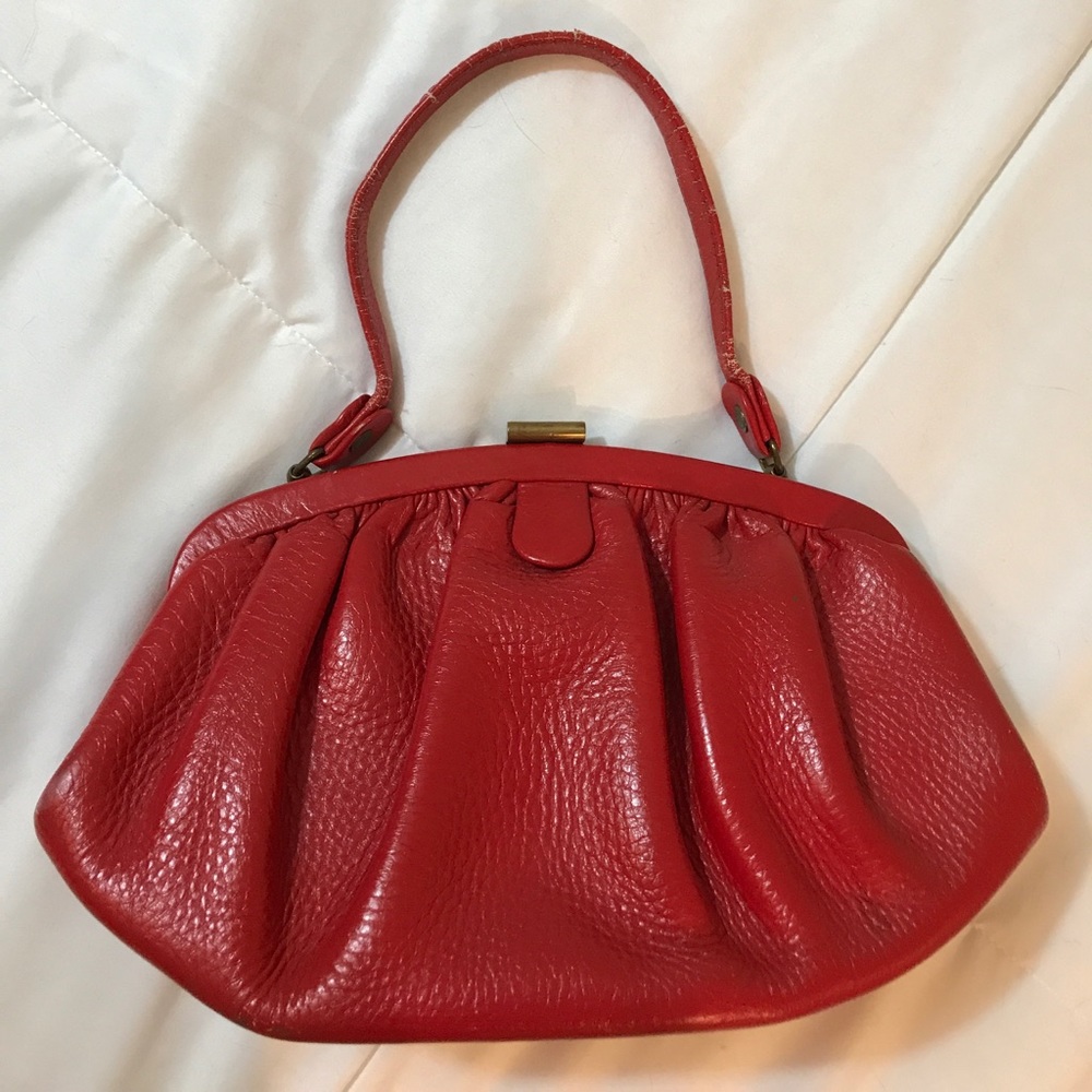 Vintage red clutch