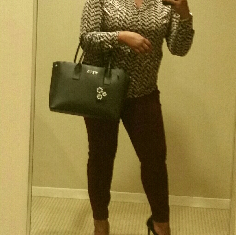 Burgundy slim fit pants