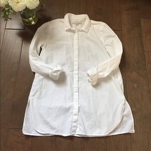 LOFT White Button Up Tunic!