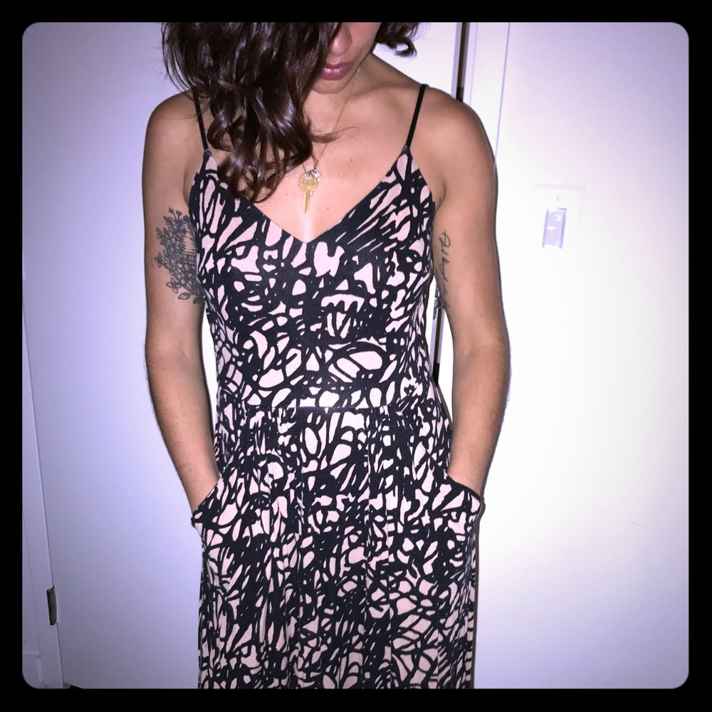 LOFT midi dress with POCKETS!