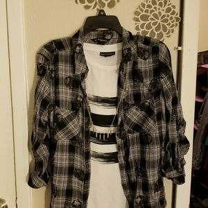 Rock & Republic Skull Button Down Shirt