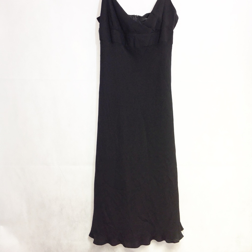 J. Crew black chiffon surplice empire dress size 4 - Picture 5 of 7