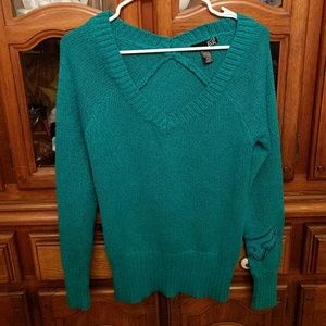 Teal Fox sweater