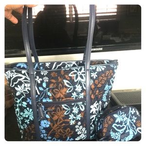Vera Bradley bag and makeup case