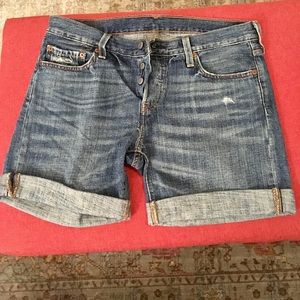 Levi's 'boyfriend' cut, cuffed denim shorts