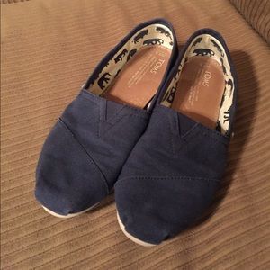 Navy classic canvas Toms