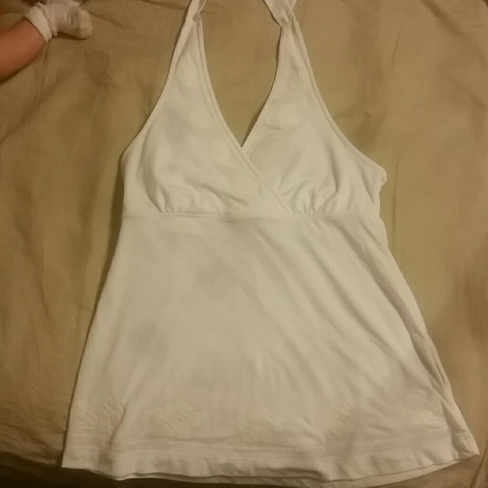 White Halter Top