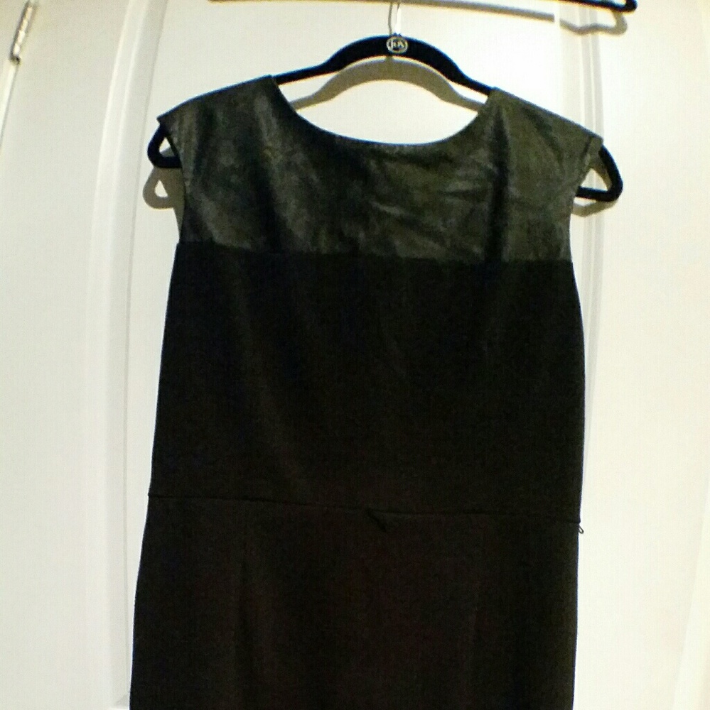Calvin Klein dress with leather top.