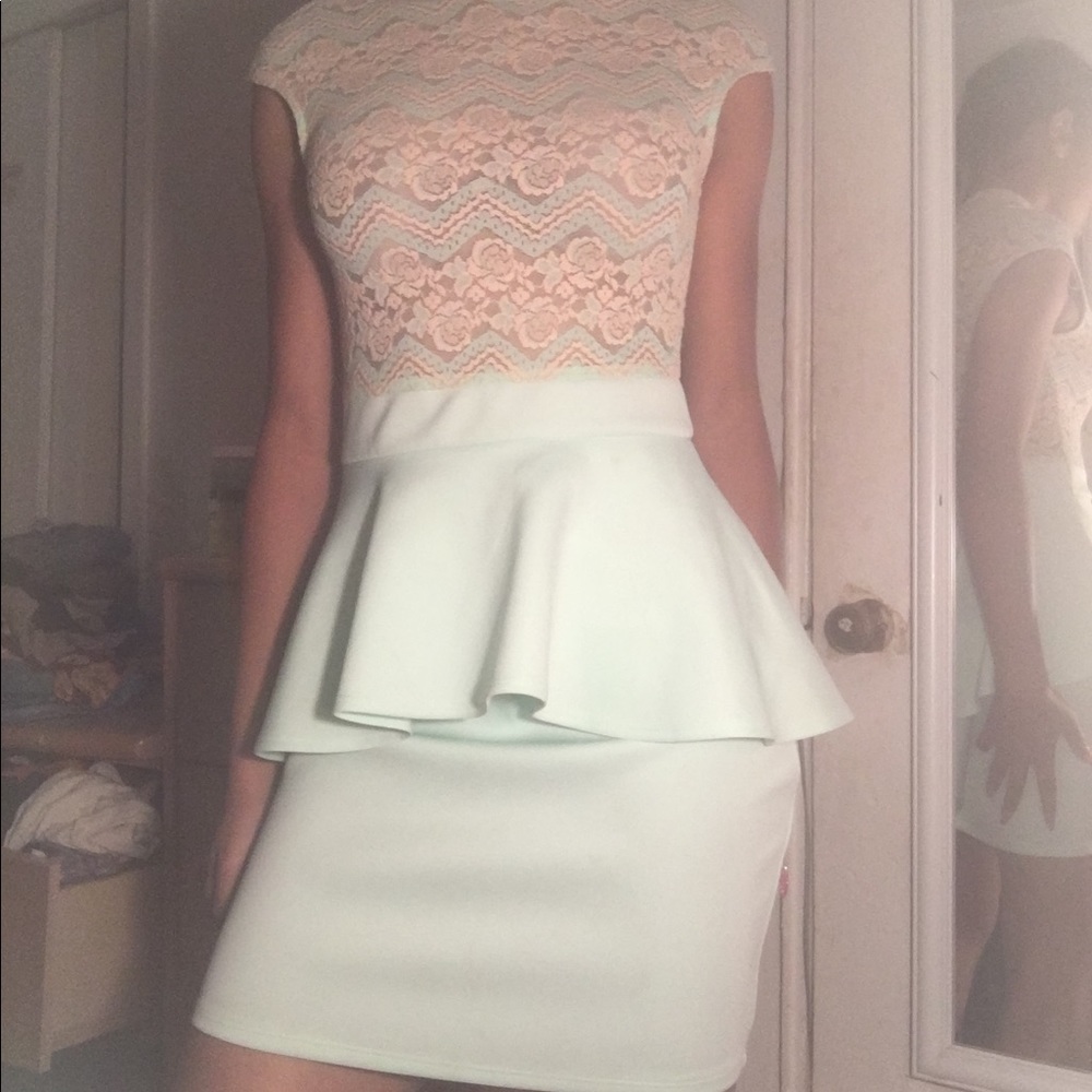 Easter Sunday lace open back dress size s