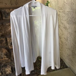 White cardigan