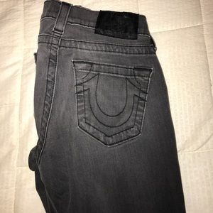 True Religion black skinny jeans! Size 24