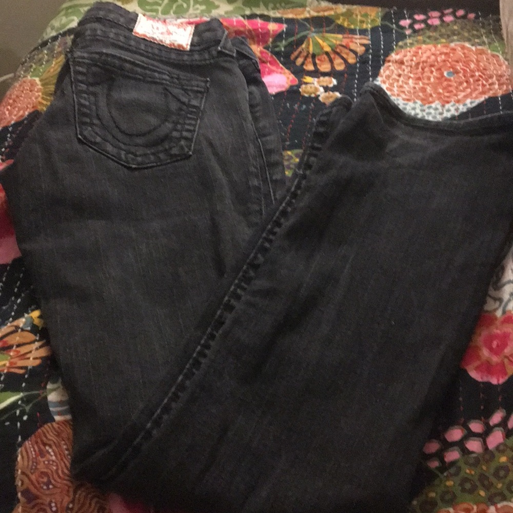 True Religion Johnny Big T Black Jeans