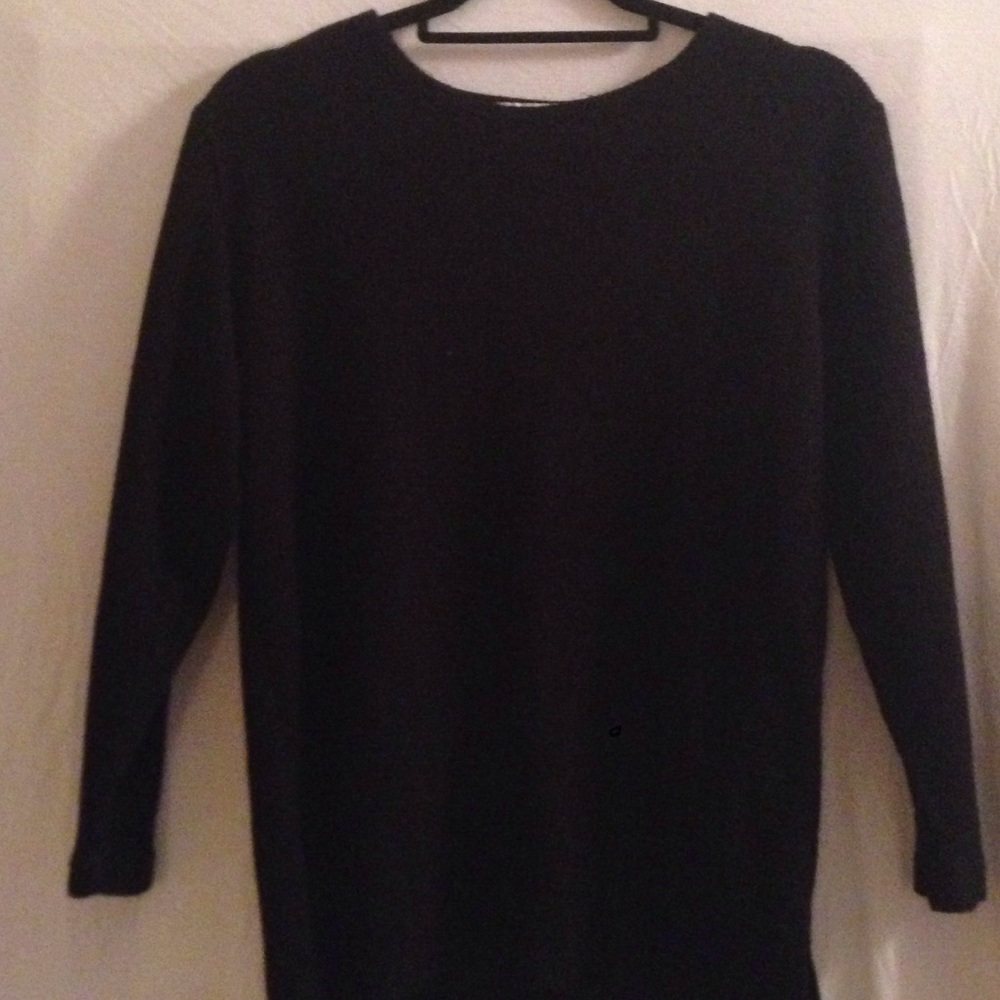Baxter wells black boxy sweater