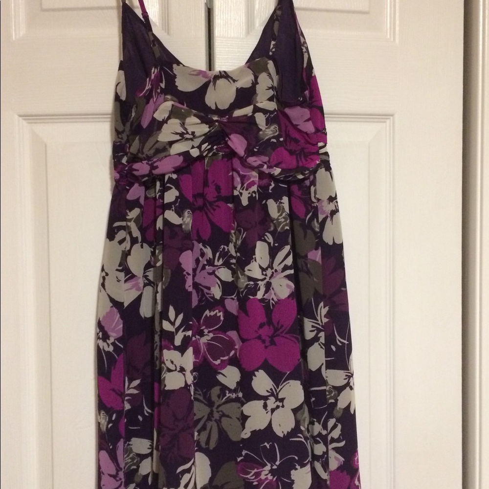 Sleeveless Purple floral dress size 4