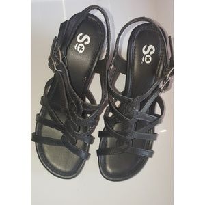 Black & Brown Sandals (New, Never worn)