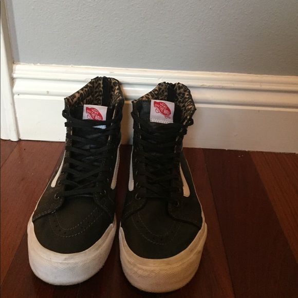 Vans Shoes - Leather high top vans
