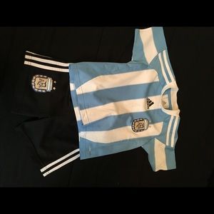 Boys Argentina Football Uniform team size 2