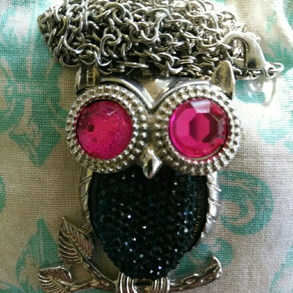 Vibrant owl costume jewelry