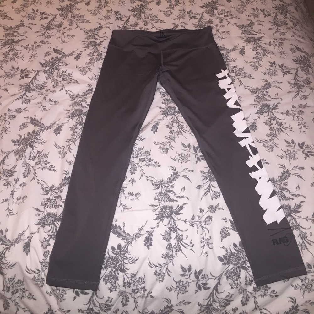 Flag Nor Fail Dark Gray Workout Capris