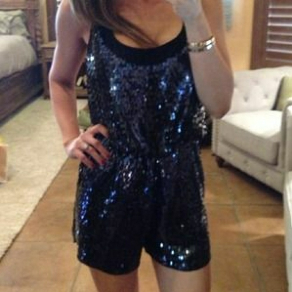 Bebe Small Sequin Romper