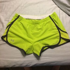 Under Armour work out shorts.