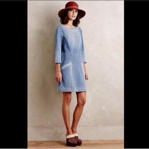 Denim Knit Cocoon Dress NWOT
