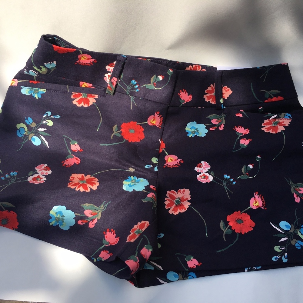 Loft Navy and Floral shorts