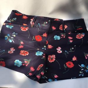 Loft Navy and Floral shorts