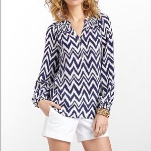 Elsa Top Get Your Chev On Navy