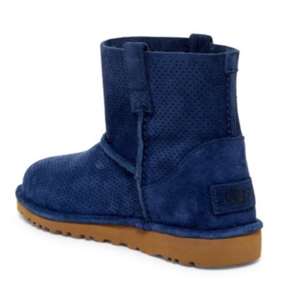 UGG Classic Unlined Mini Perforated Leather Boot - Picture 2 of 6