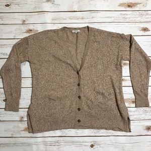Madewell brown wool cardigan
