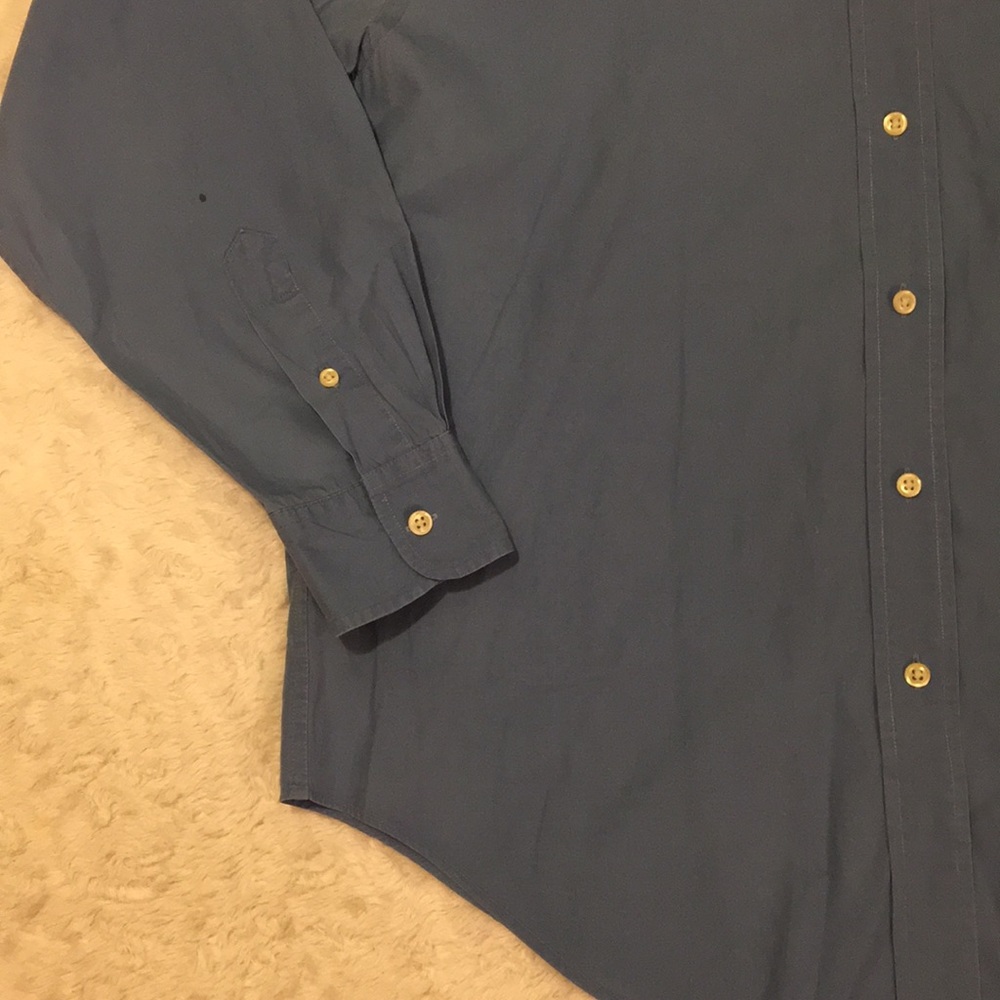 Lauren Ralph Lauren Blue Button Up Logo Size 14 - Picture 3 of 8