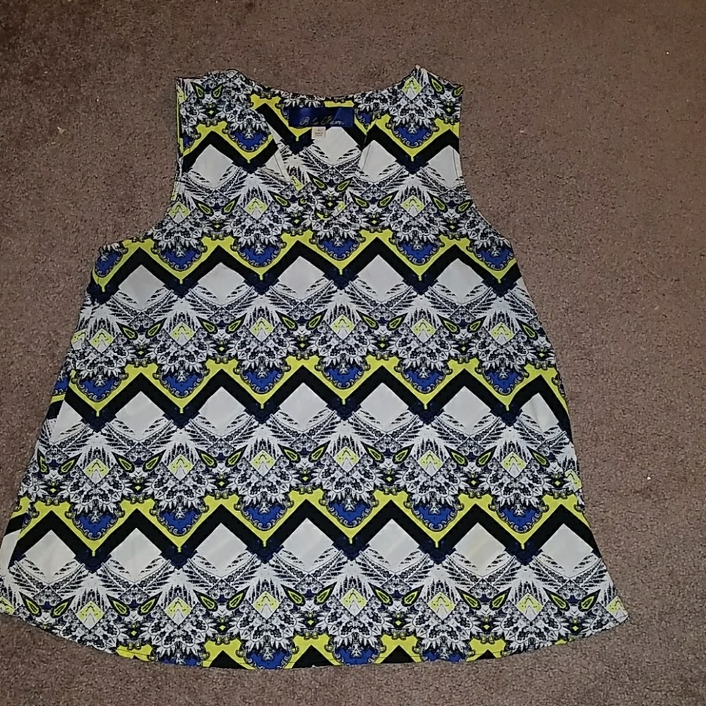 Multi-Color Design Loose Tank
