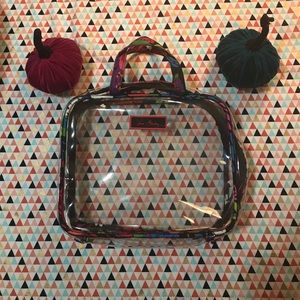 Vera Bradley clear cosmetic travel bag