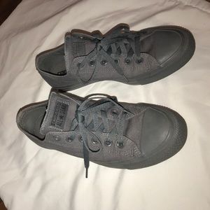 All grey Converse