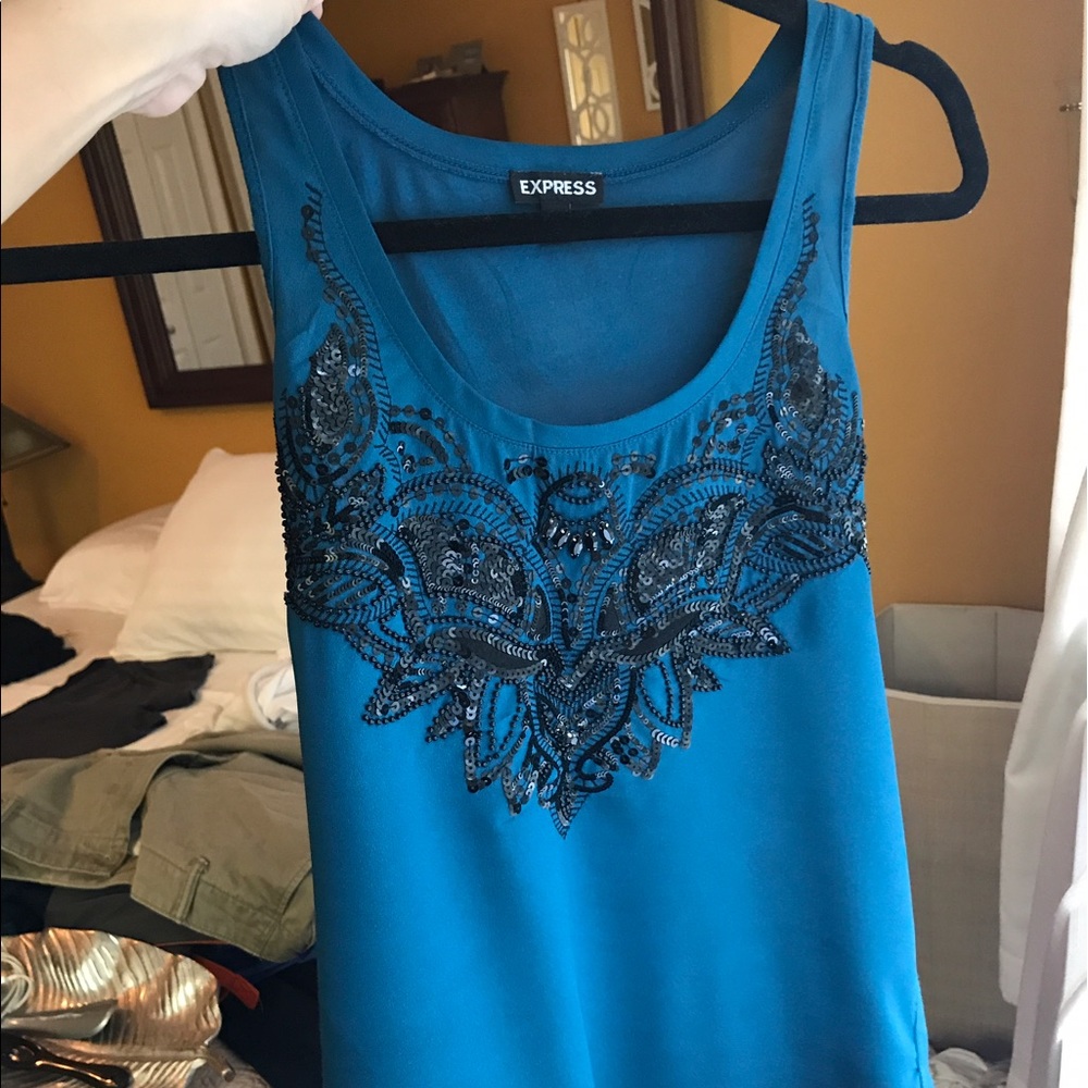 Express sequin tank