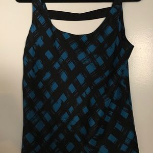 Theory silk tank top with low back