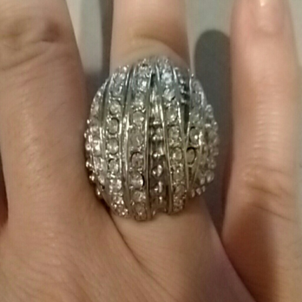Ring with Fake Crystals