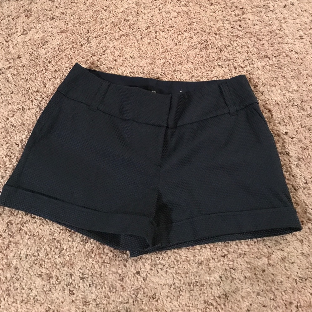 Blue dress shorts