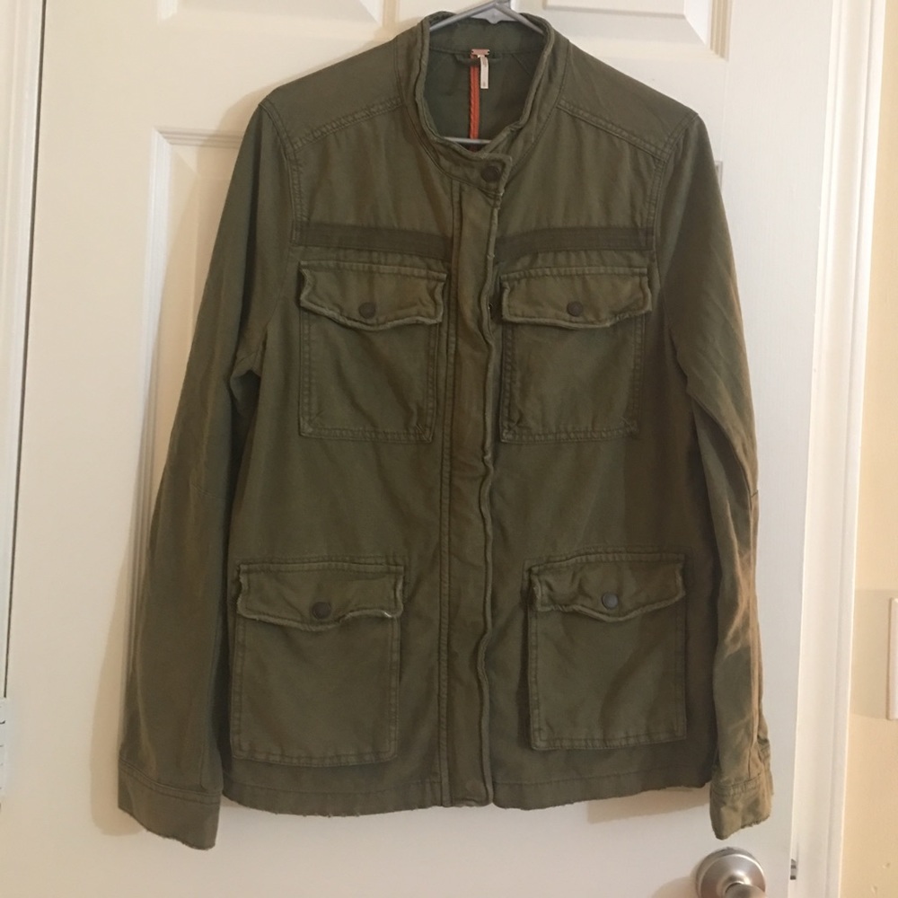 Worn 1x, Size L,Free People,military green