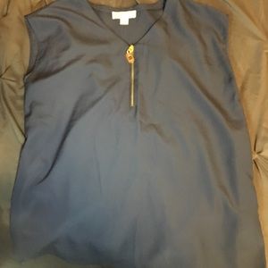Michael Kors Blue Zip top